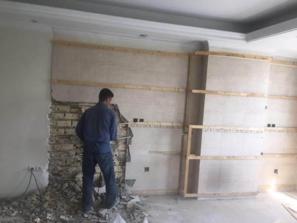 مراحل بازسازی پروژه مهندس مرویان